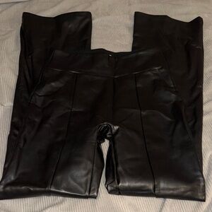 Abercrombie & Fitch Black Vegan Leather Pants